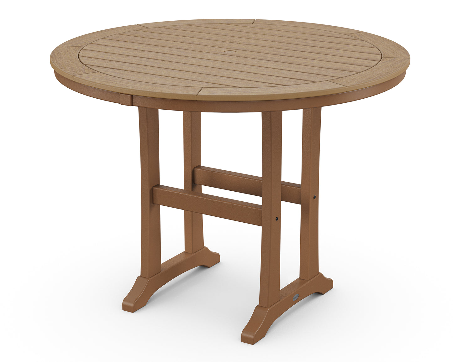 Nautical Trestle 48" Round Counter Table