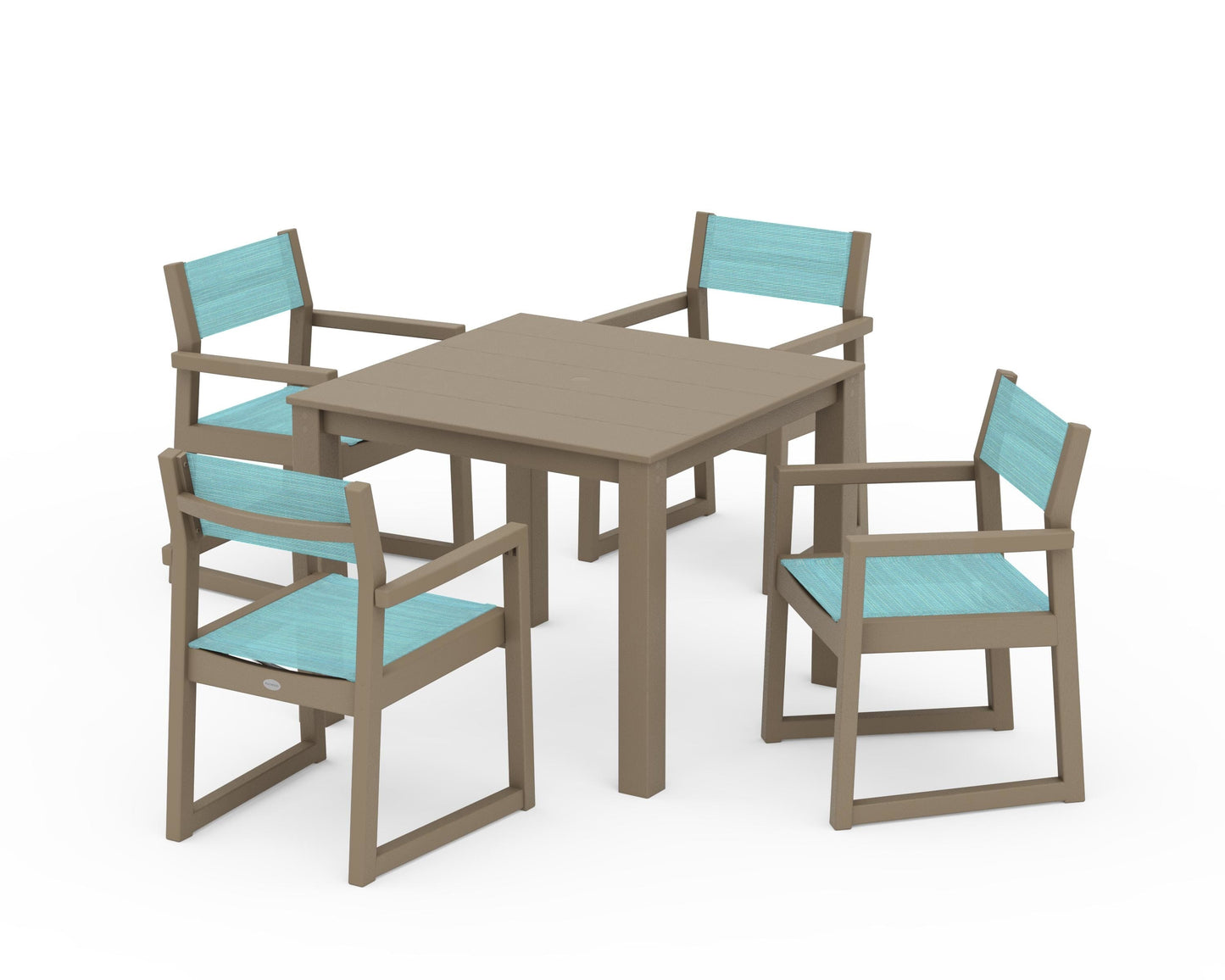 EDGE Sling Arm Chair 5-Piece Parsons Dining Set