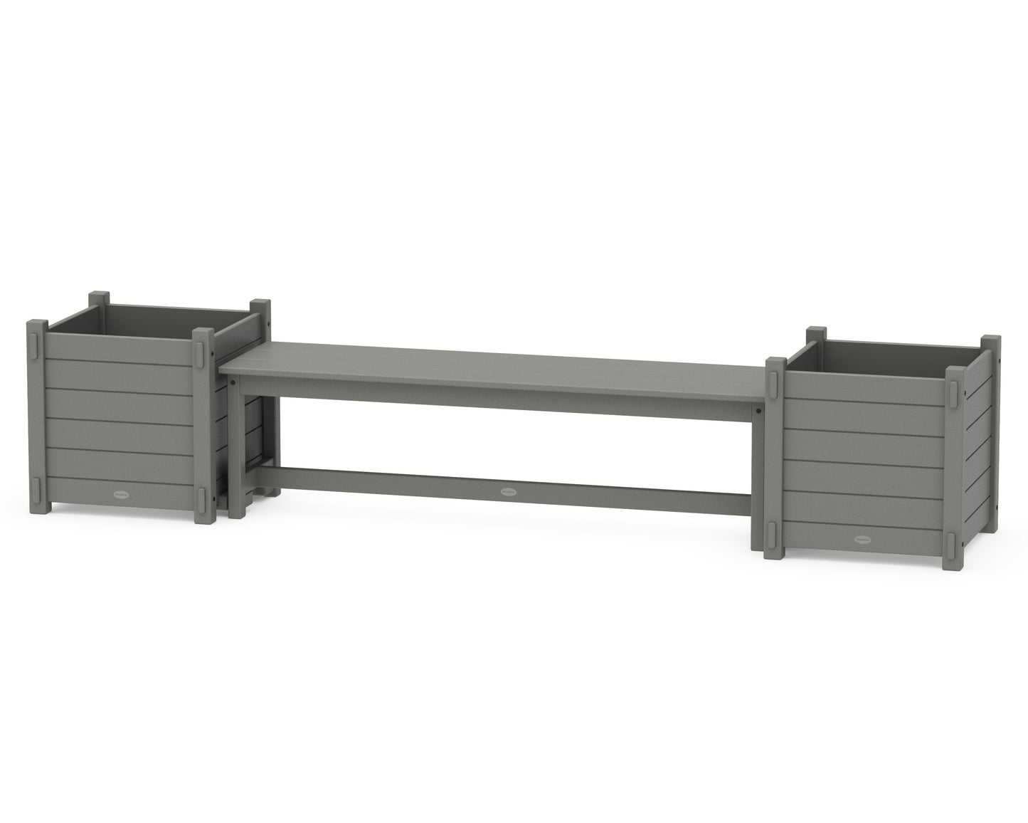 60" Nautical Straight Planter Bench Set - Large