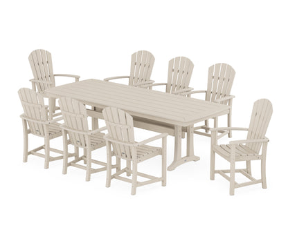 Palm Coast 9-Piece Dining Set with Trestle Legs
