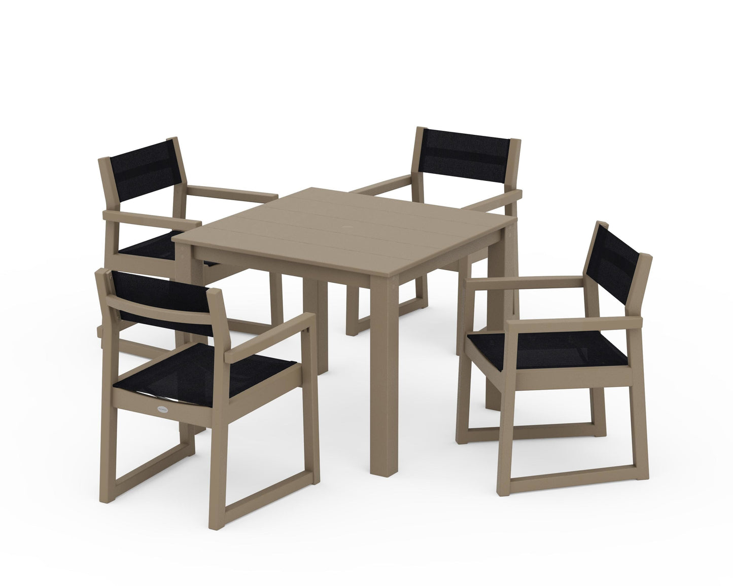 EDGE Sling Arm Chair 5-Piece Parsons Dining Set