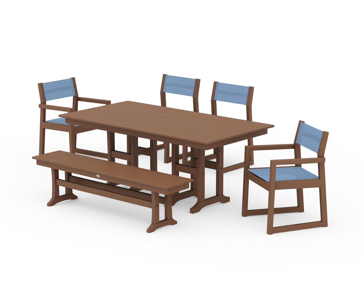 EDGE Sling 6-Piece Farmhouse Dining Set