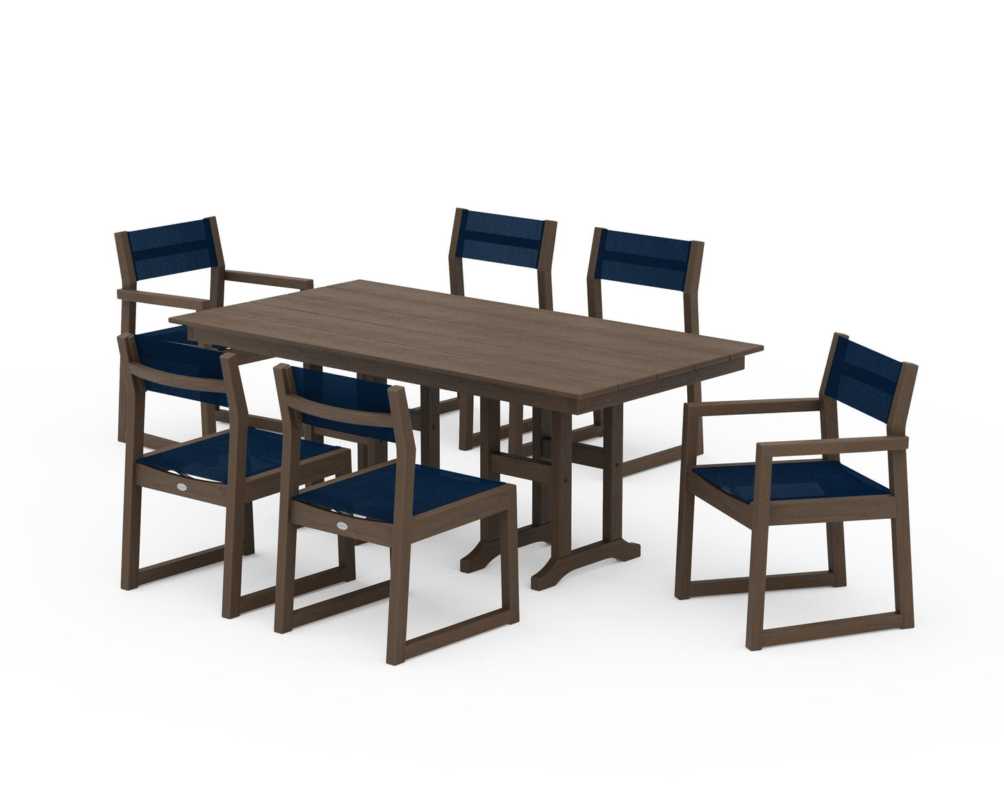 EDGE Sling 7-Piece Farmhouse Dining Set