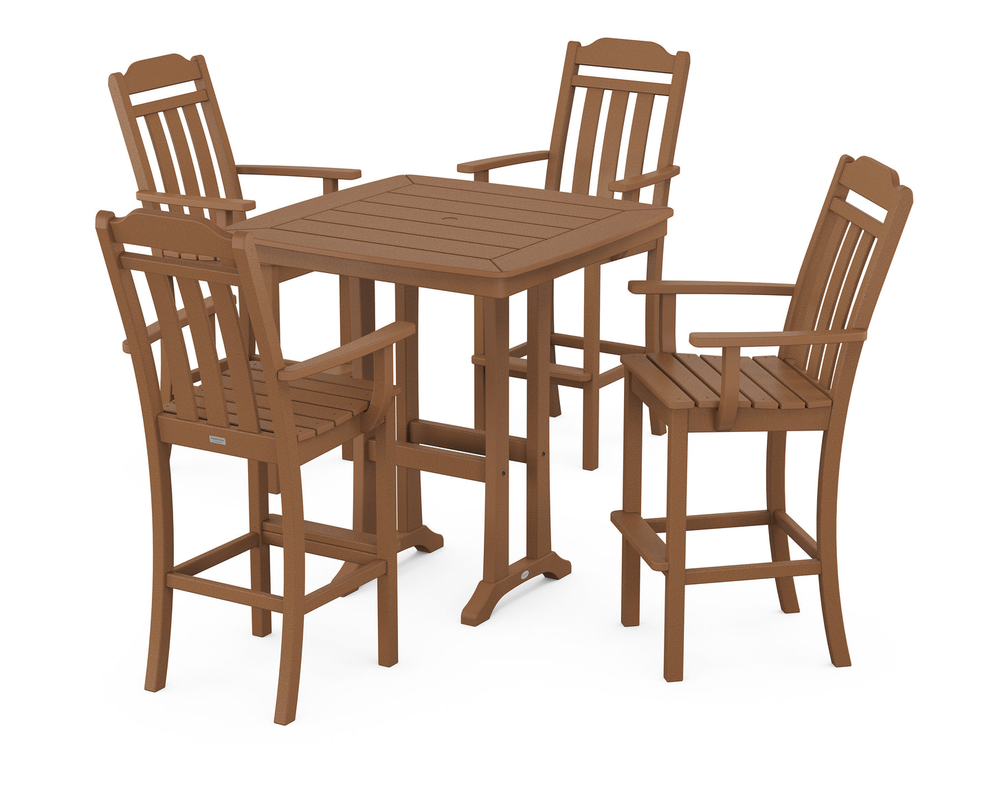 Cottage 5-Piece Bar Set with Trestle Legs