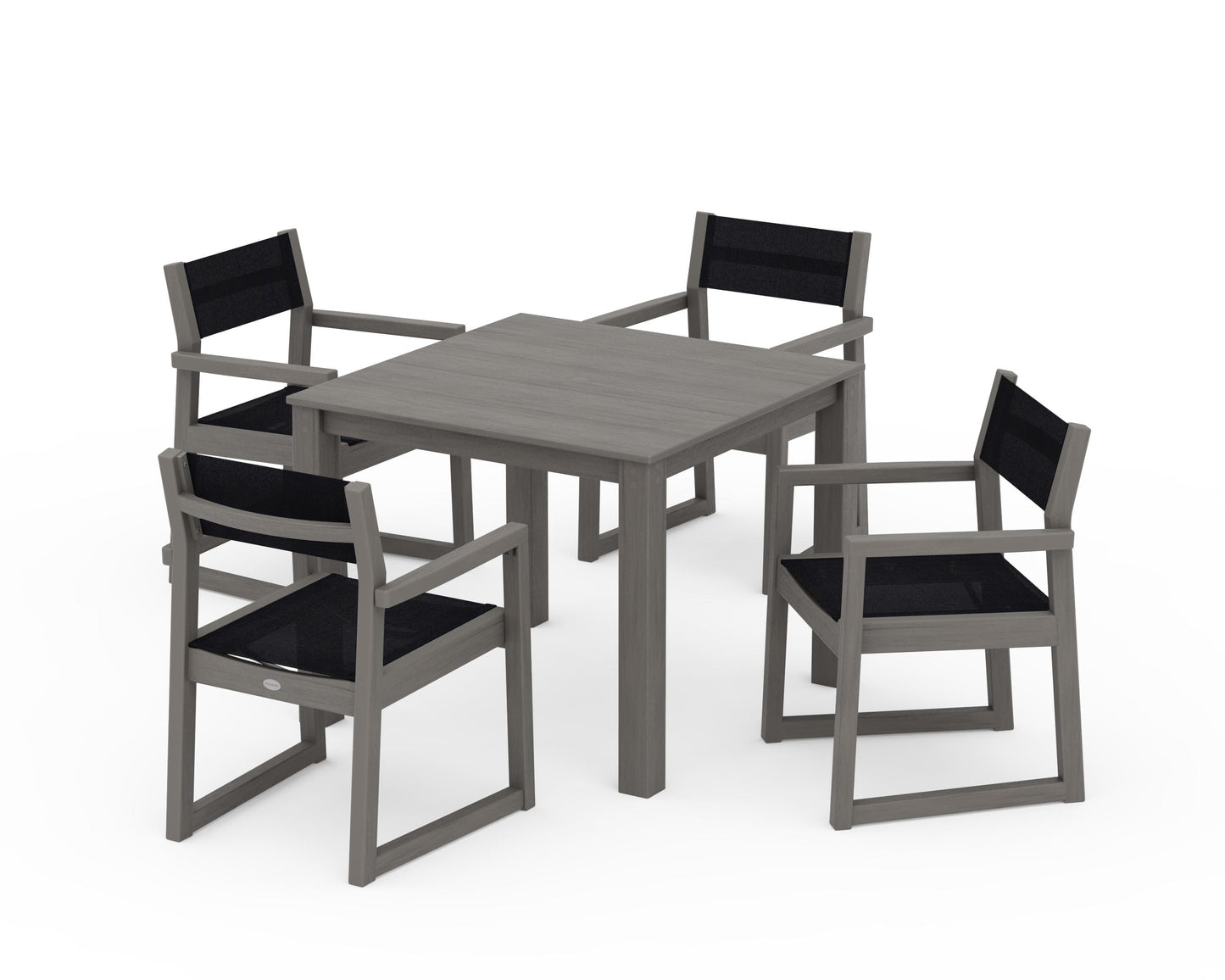 EDGE Sling Arm Chair 5-Piece Parsons Dining Set