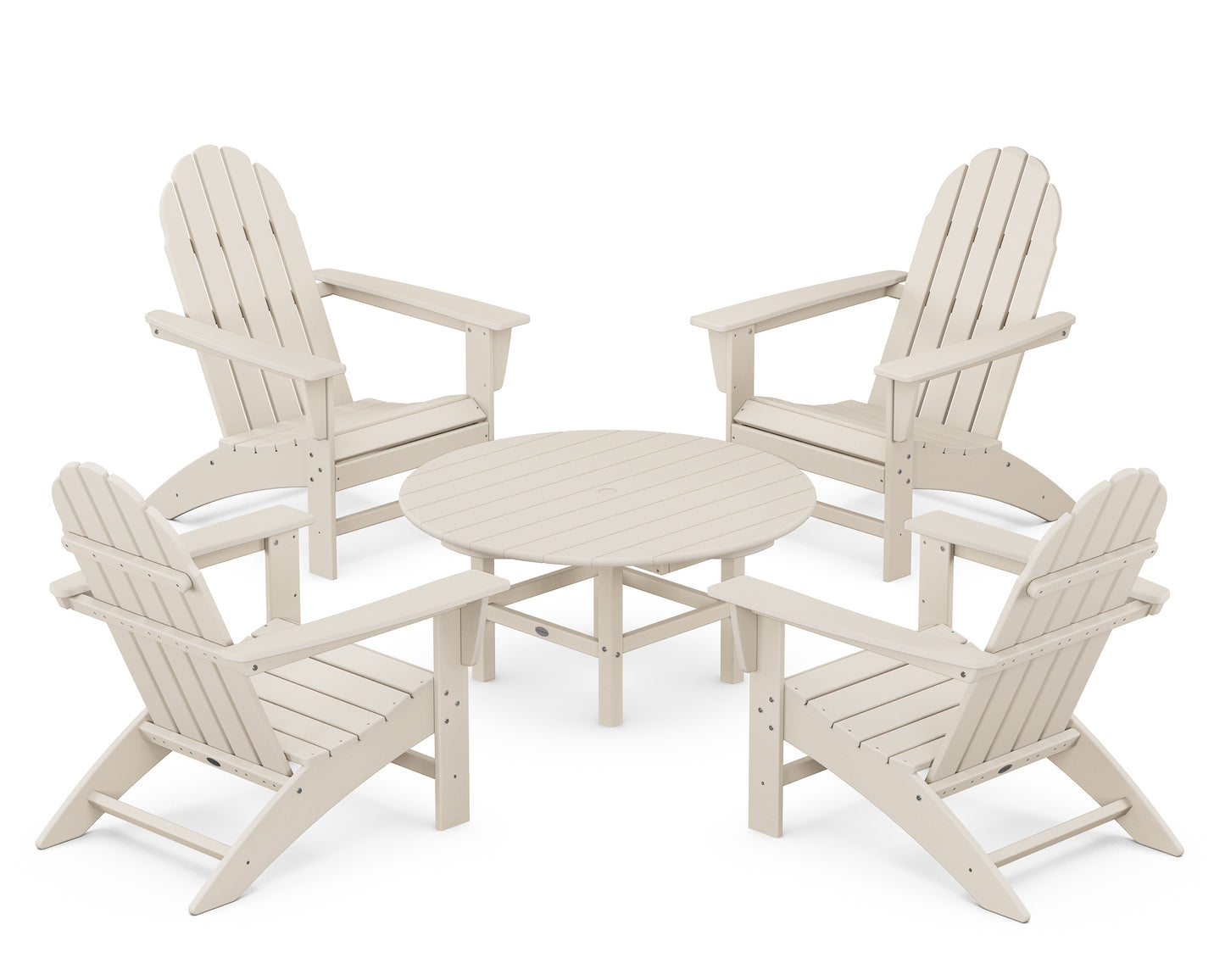 Vineyard 5-Piece Adirondack Chair Conversation Set