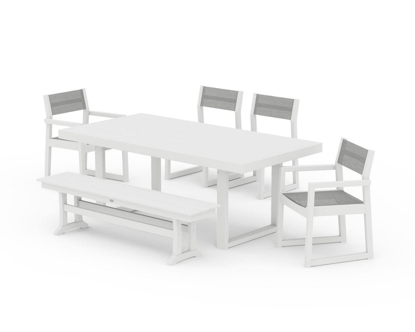 EDGE Sling 6-Piece Dining Set with Bench