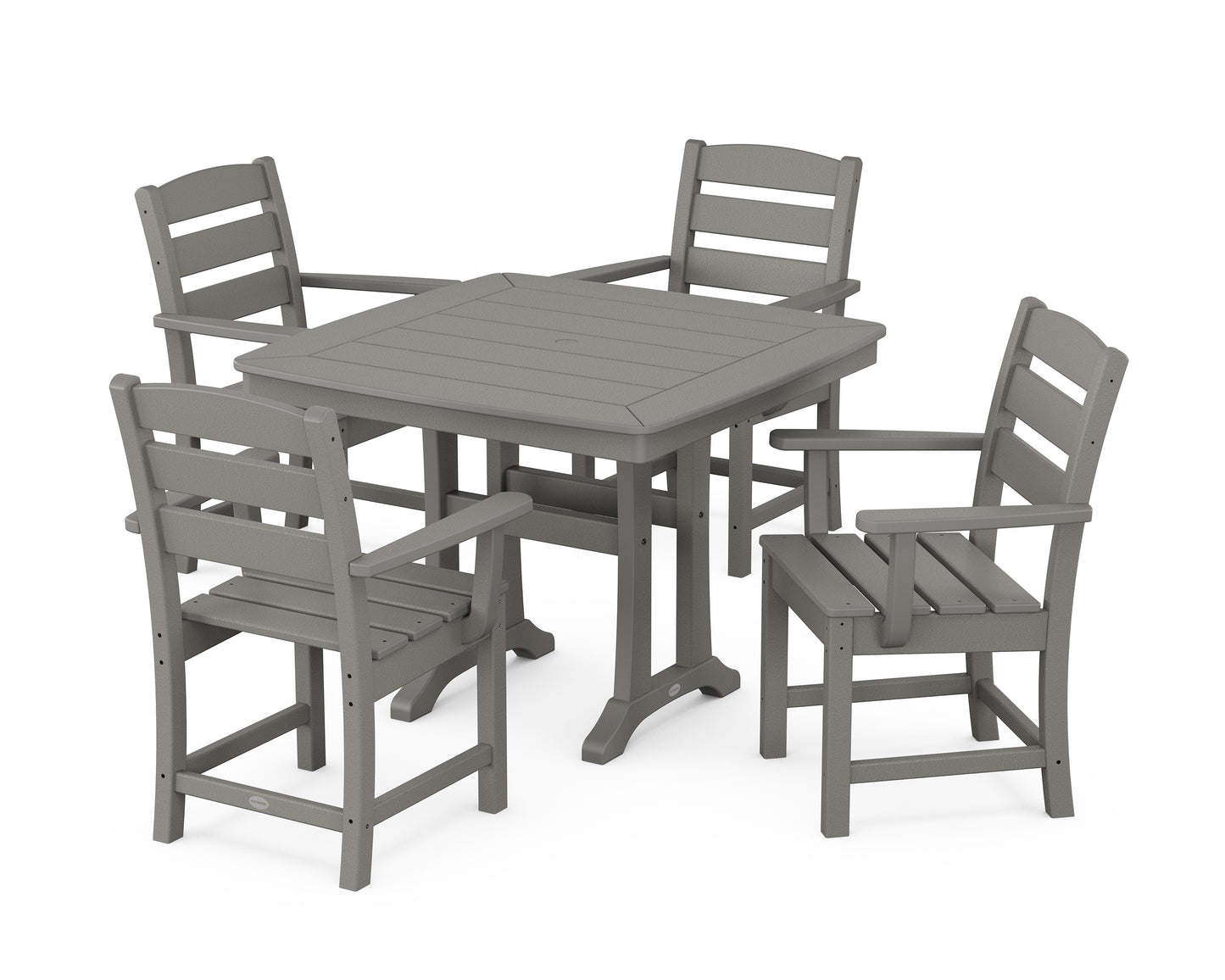 Lakeside 5-Piece Dining Set with Trestle Legs