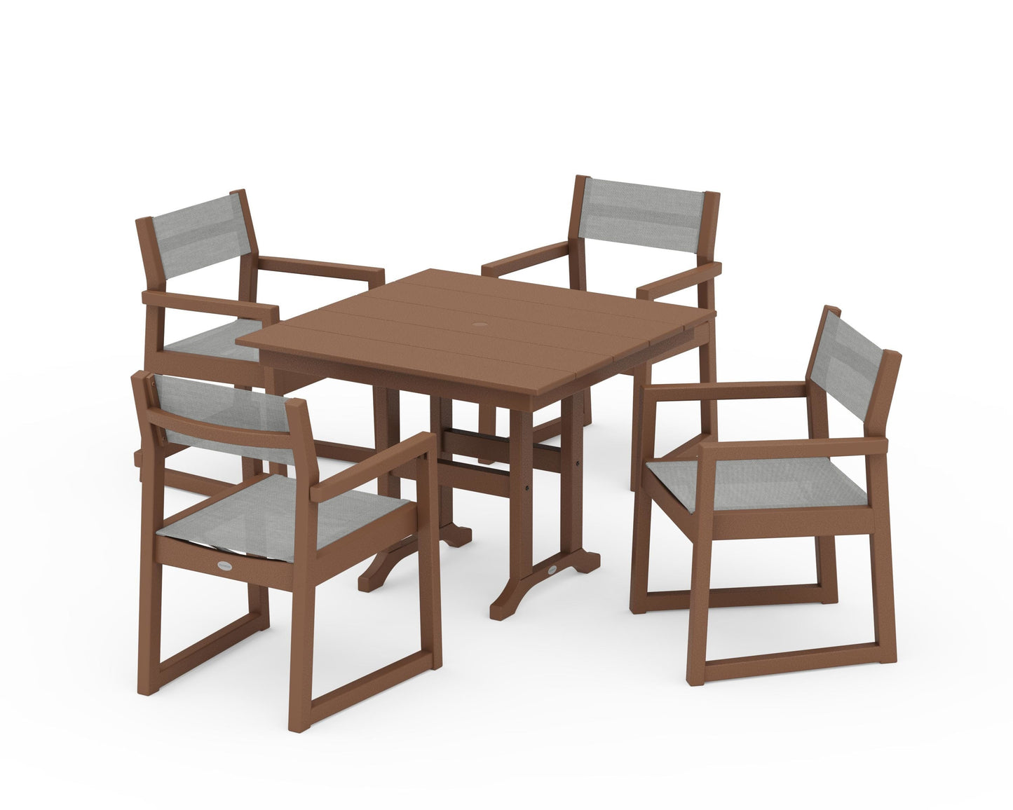 EDGE Sling Arm Chair 5-Piece Farmhouse Dining Set