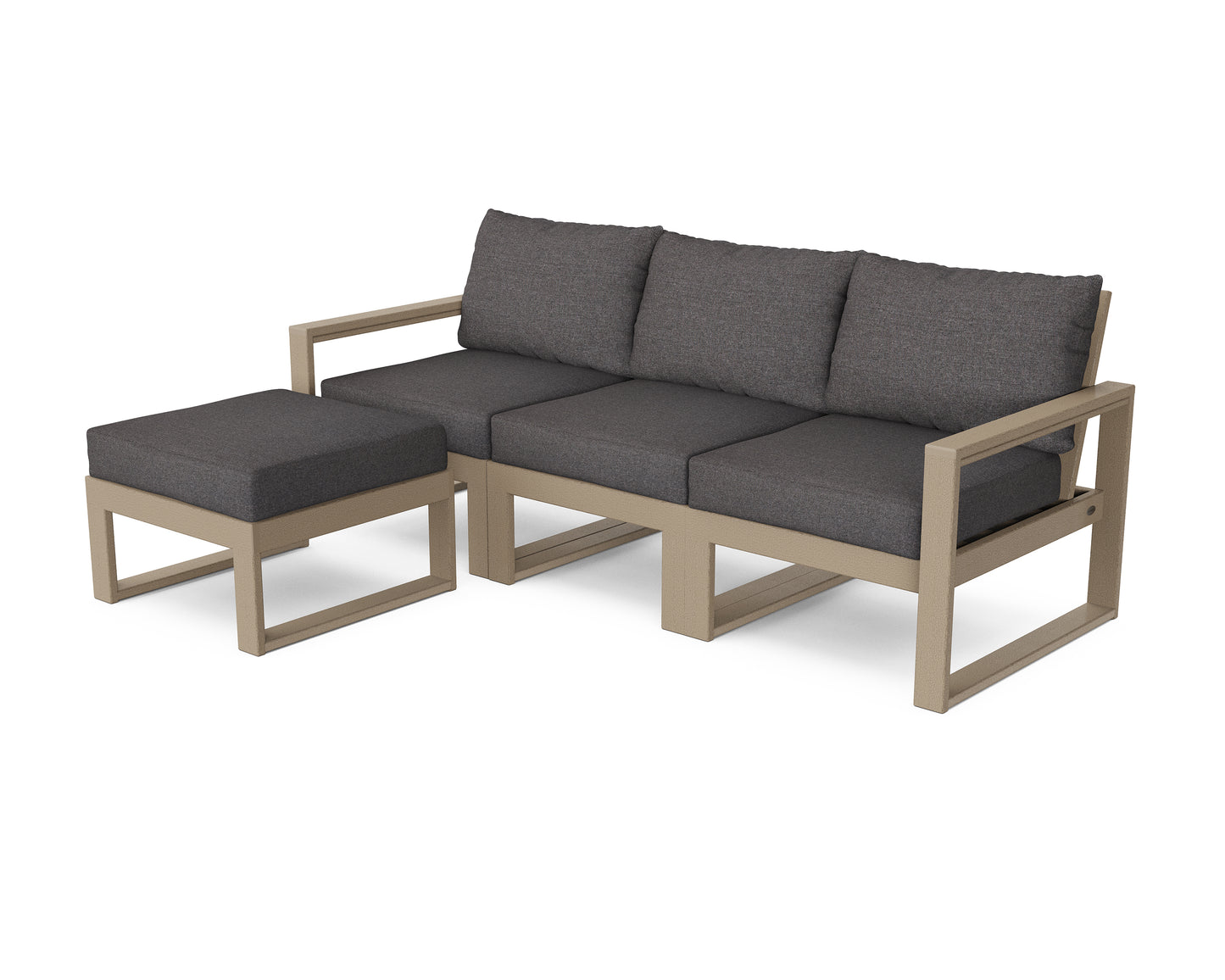 EDGE 4-Piece Modular Deep Seating Set with Ottoman