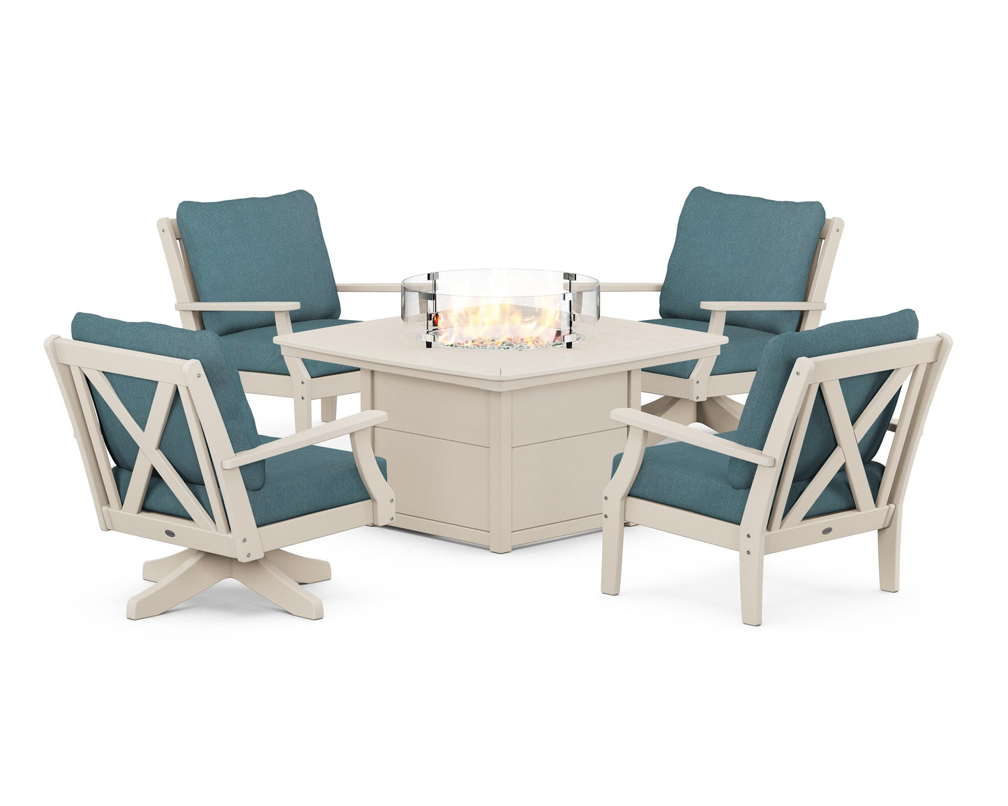 Braxton 5-Piece Deep Seating Set with Fire Table