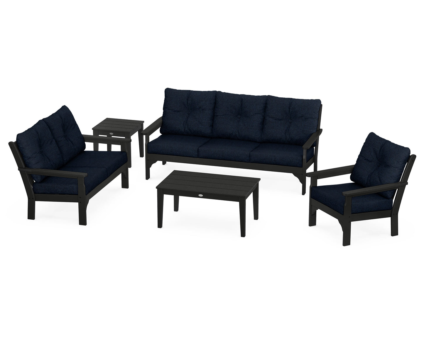 Vineyard 5 Piece Deep Seating Set