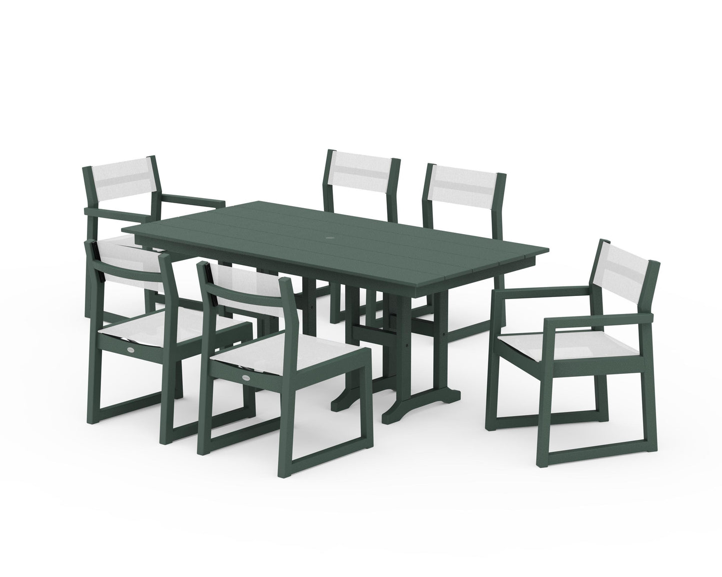 EDGE Sling 7-Piece Farmhouse Dining Set