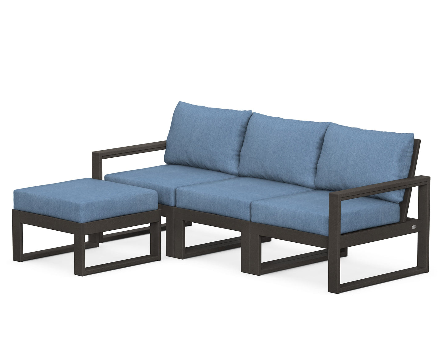 EDGE 4-Piece Modular Deep Seating Set with Ottoman