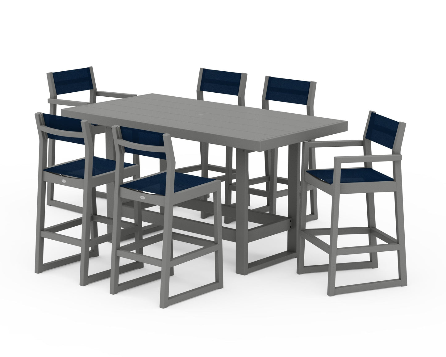 EDGE Sling 7-Piece Bar Table Set