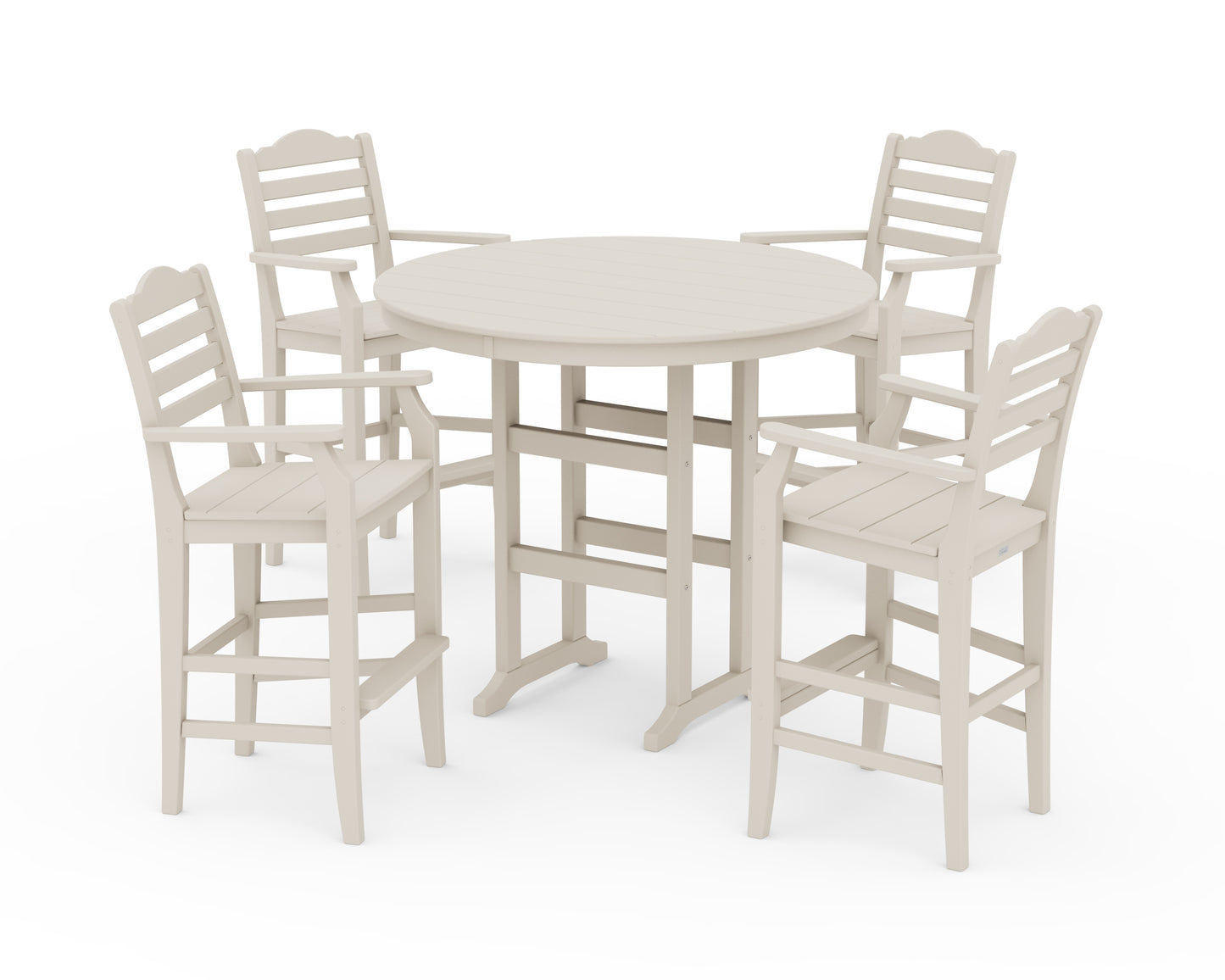 Savannah 5-Piece Round Farmhouse Bar Set