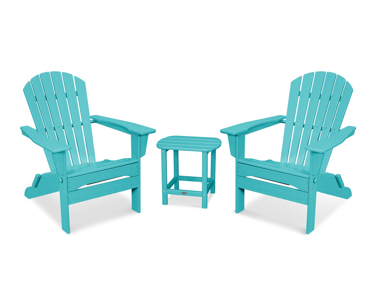 South Beach 3-Piece Folding Adirondack Set