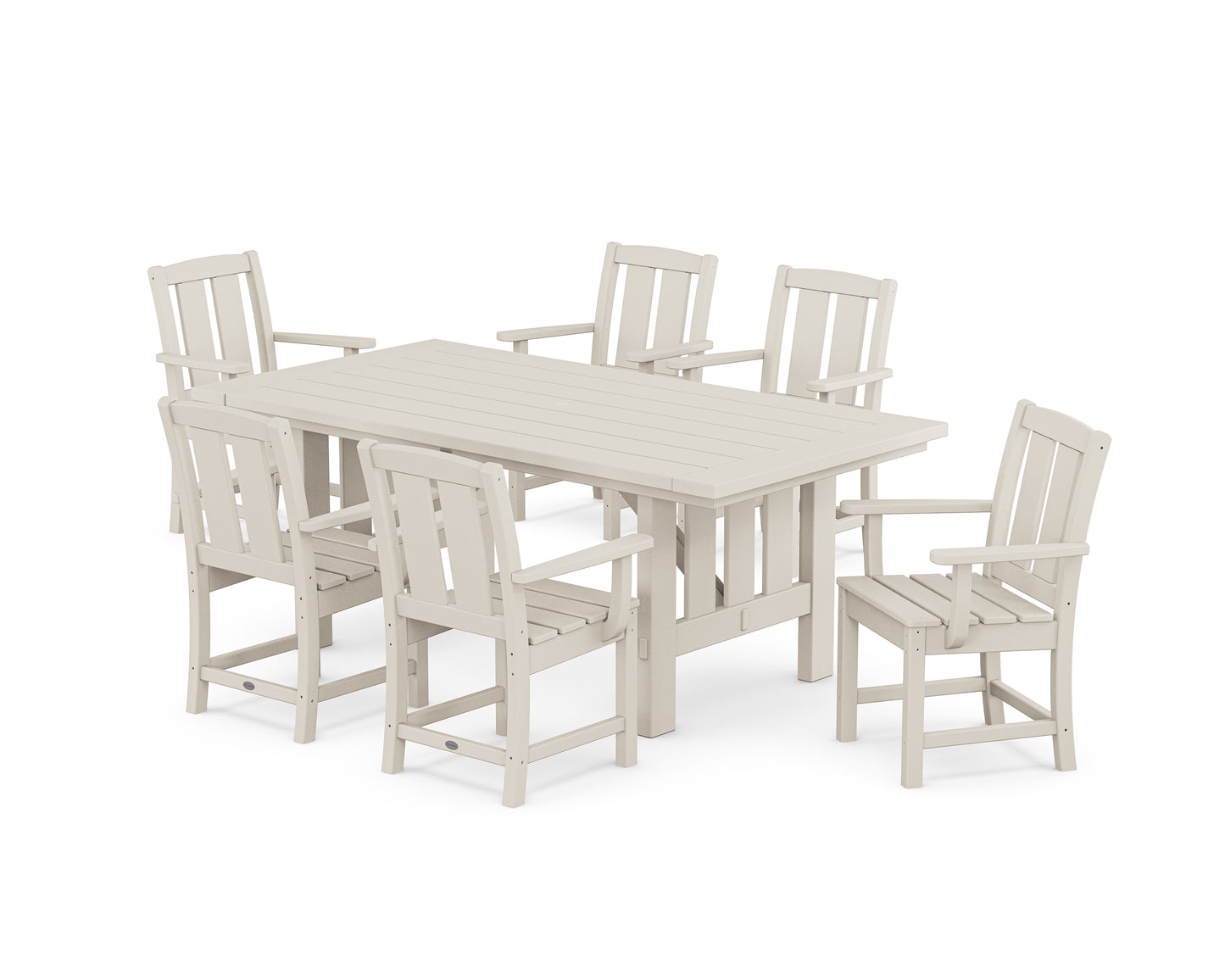 Mission Arm Chair 7-Piece Mission Dining Set