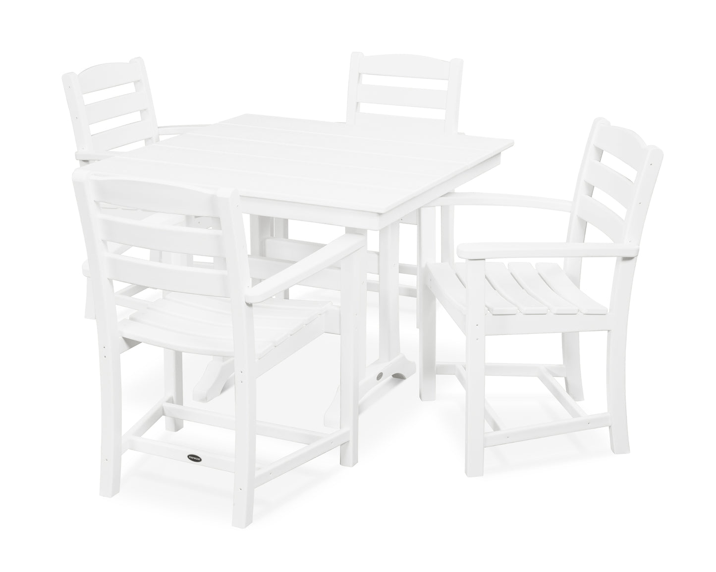 La Casa CafÃ© 5-Piece Farmhouse Trestle Arm Chair Dining Set