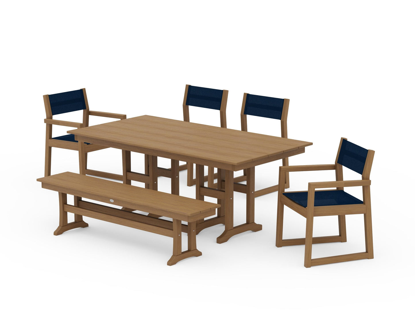 EDGE Sling 6-Piece Farmhouse Dining Set