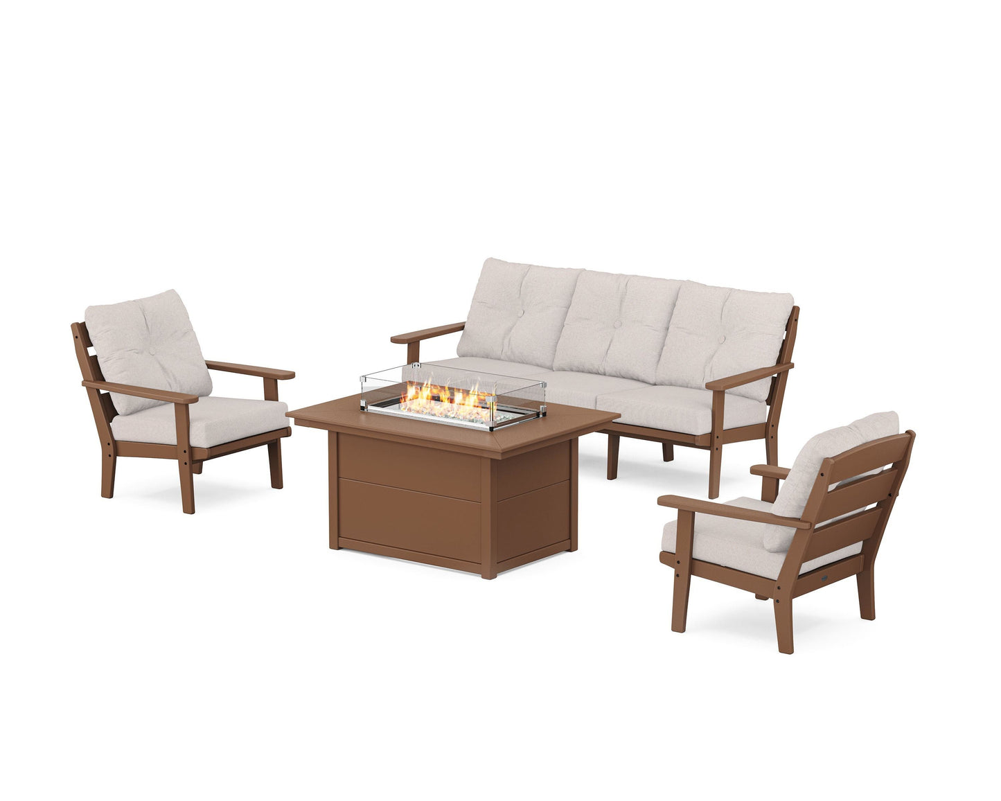 Lakeside Deep Seating Fire Pit Table Set