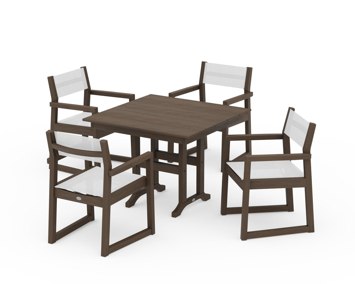 EDGE Sling Arm Chair 5-Piece Farmhouse Dining Set