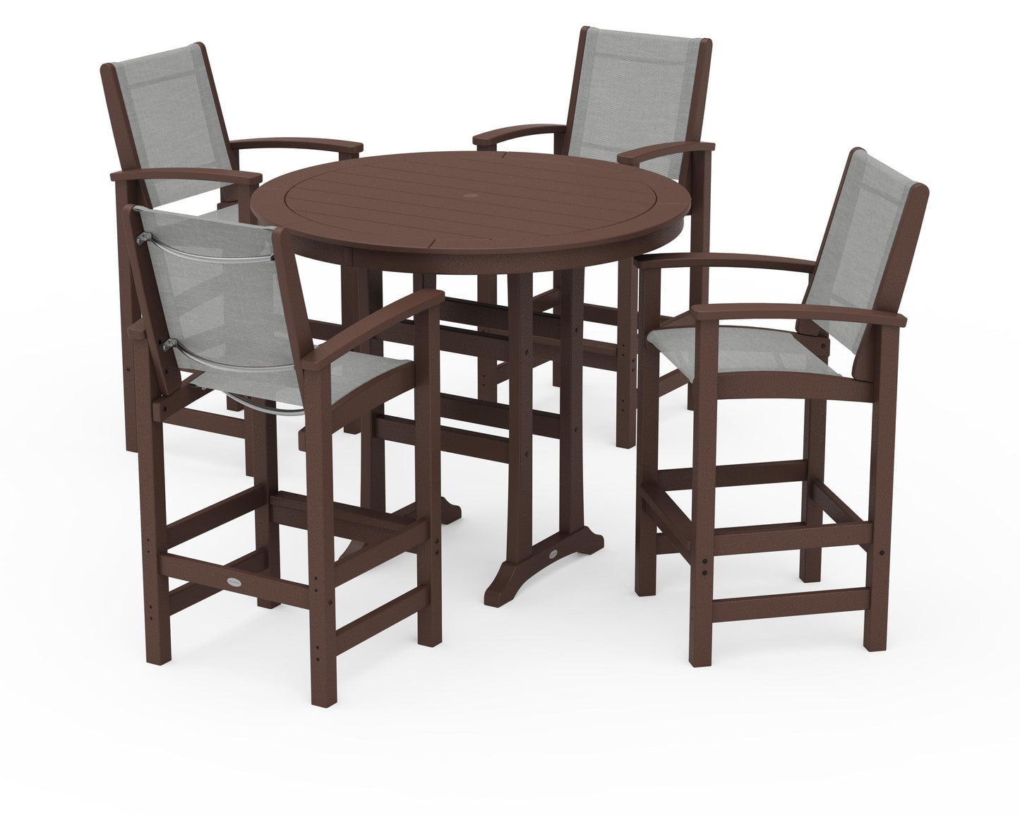 Coastal 5-Piece Nautical Trestle Bar Set