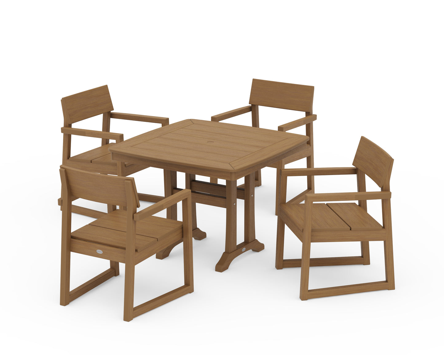 EDGE 5-Piece Dining Set with Trestle Legs