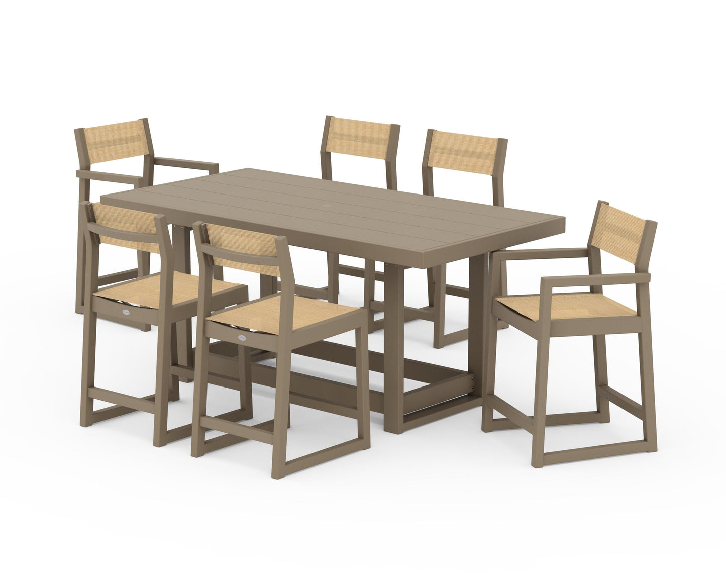 EDGE Sling 7-Piece Counter Table Set