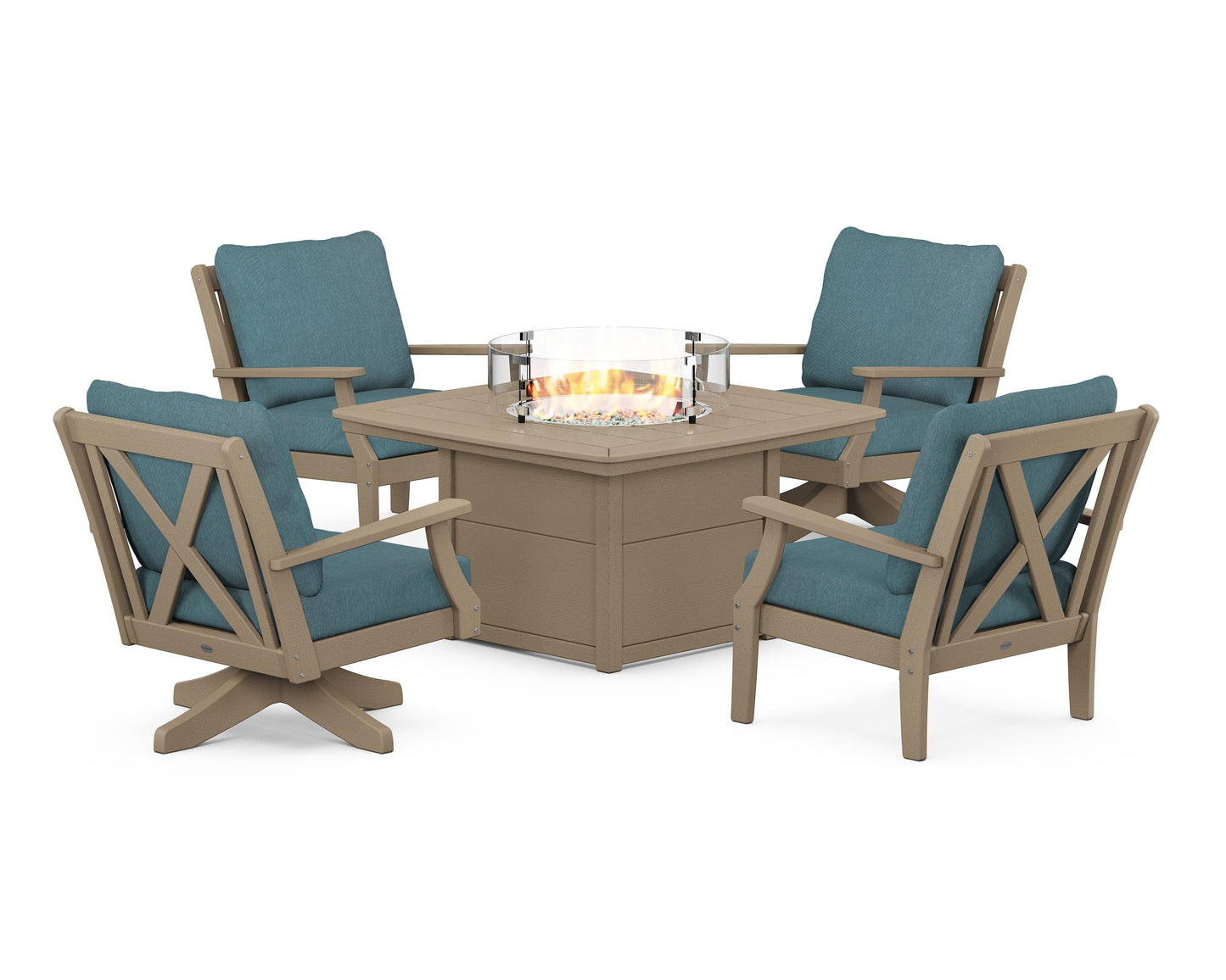 Braxton 5-Piece Deep Seating Set with Fire Table