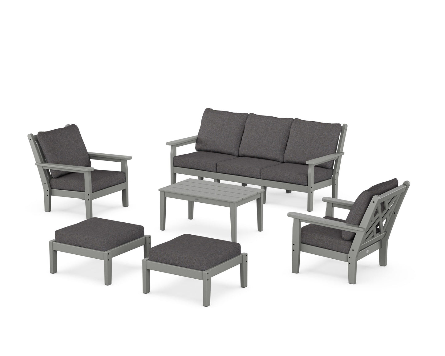 Chippendale 6-Piece Lounge Sofa Set