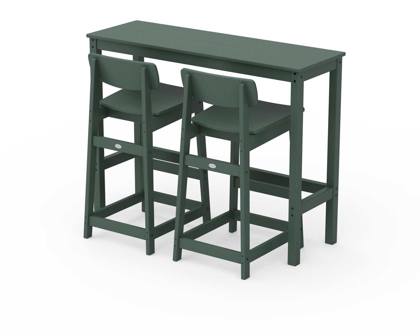 Modern Studio Urban Lowback Bar Chair 3-Piece Balcony Set