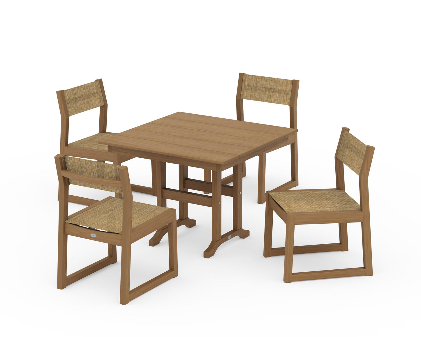EDGE Sling Side Chair 5-Piece Farmhouse Dining Set