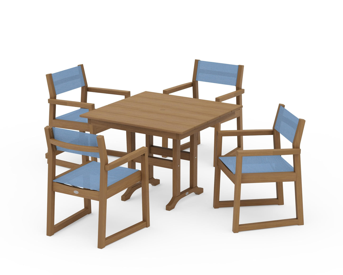 EDGE Sling Arm Chair 5-Piece Farmhouse Dining Set