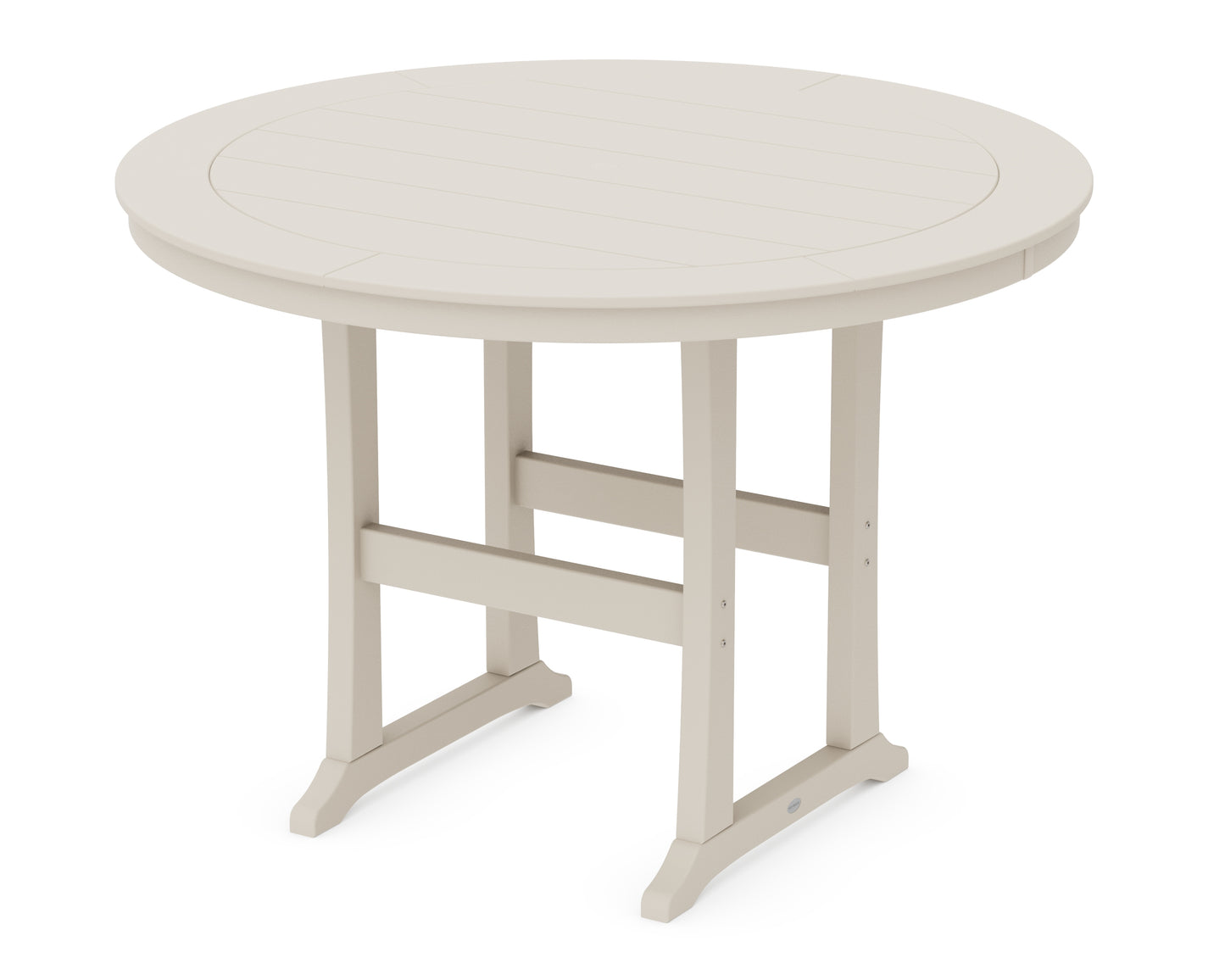 Nautical Trestle 60" Round Bar Table