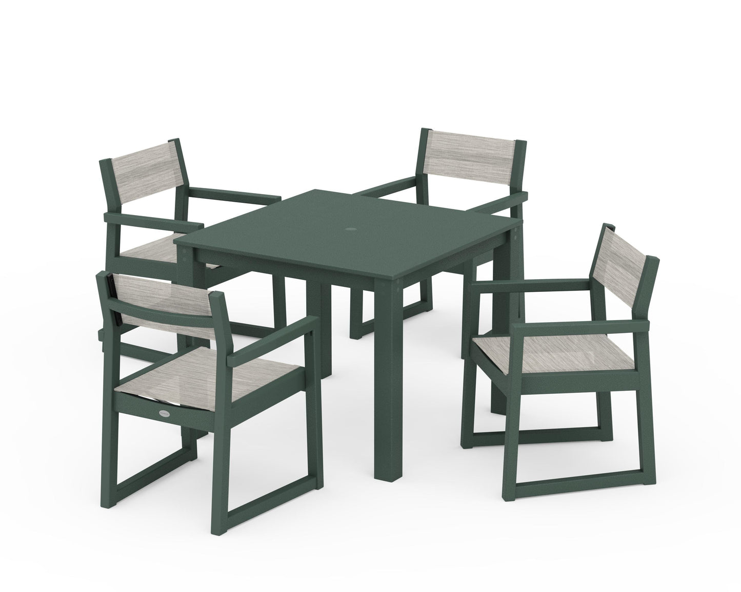 EDGE Sling Arm Chair 5-Piece Parsons Dining Set