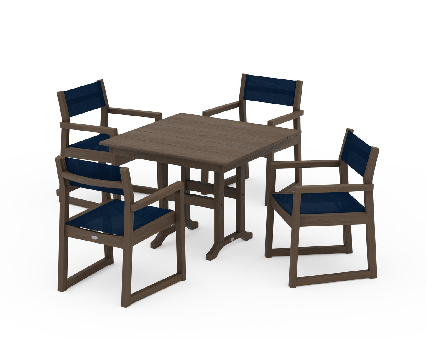 EDGE Sling Arm Chair 5-Piece Farmhouse Dining Set