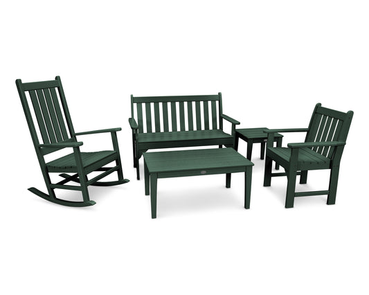 Vineyard 5-Piece Bench & Rocking Chair Set