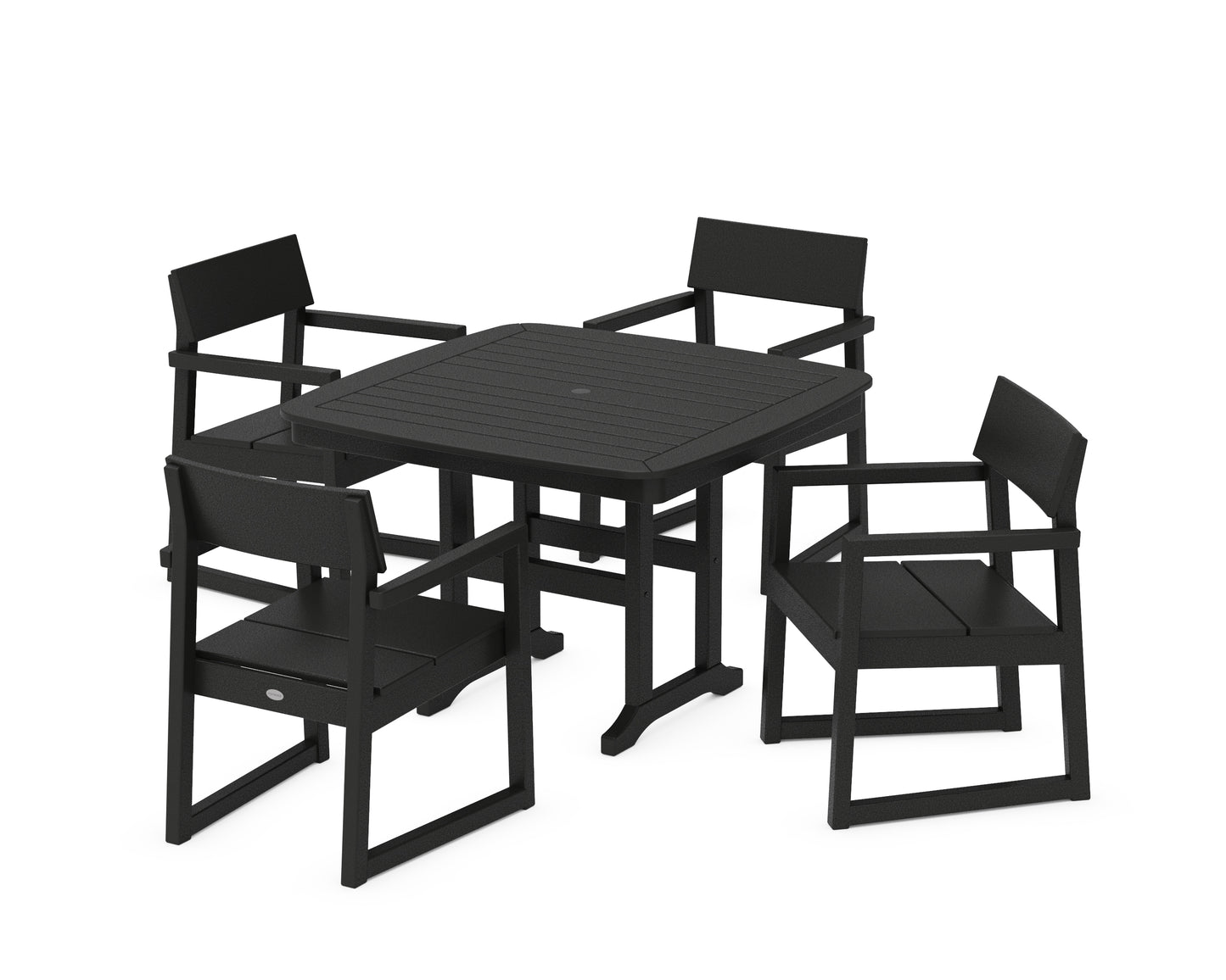 EDGE 5-Piece Dining Set with Trestle Legs