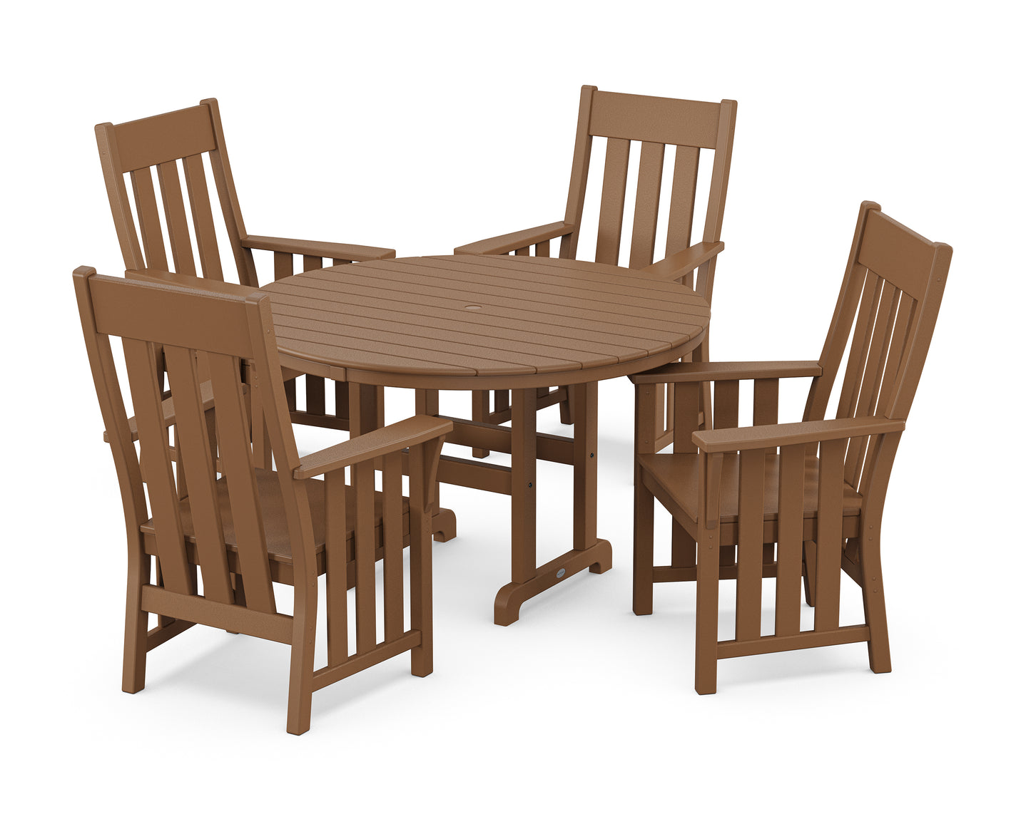 Acadia 5-Piece Round Farmhouse Dining Set