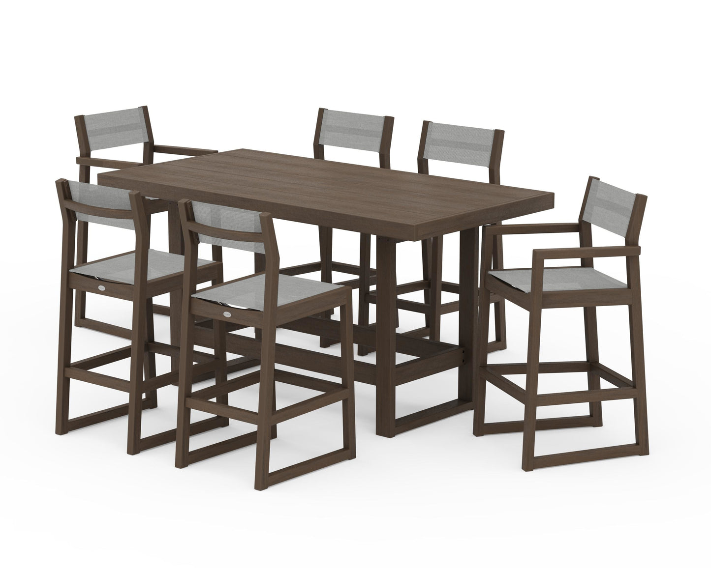EDGE Sling 7-Piece Bar Table Set
