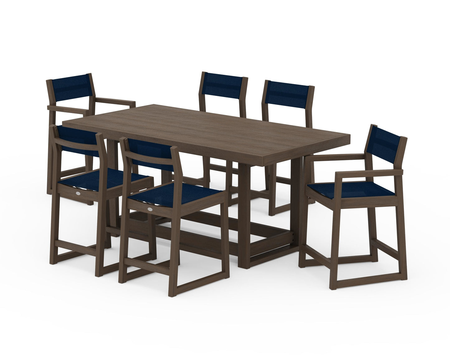 EDGE Sling 7-Piece Counter Table Set