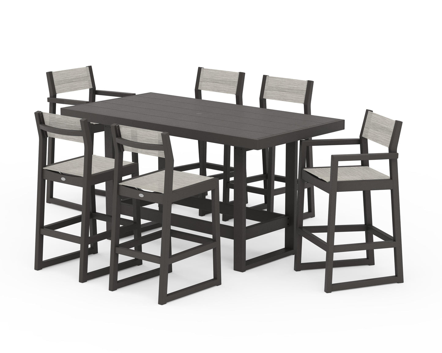 EDGE Sling 7-Piece Bar Table Set