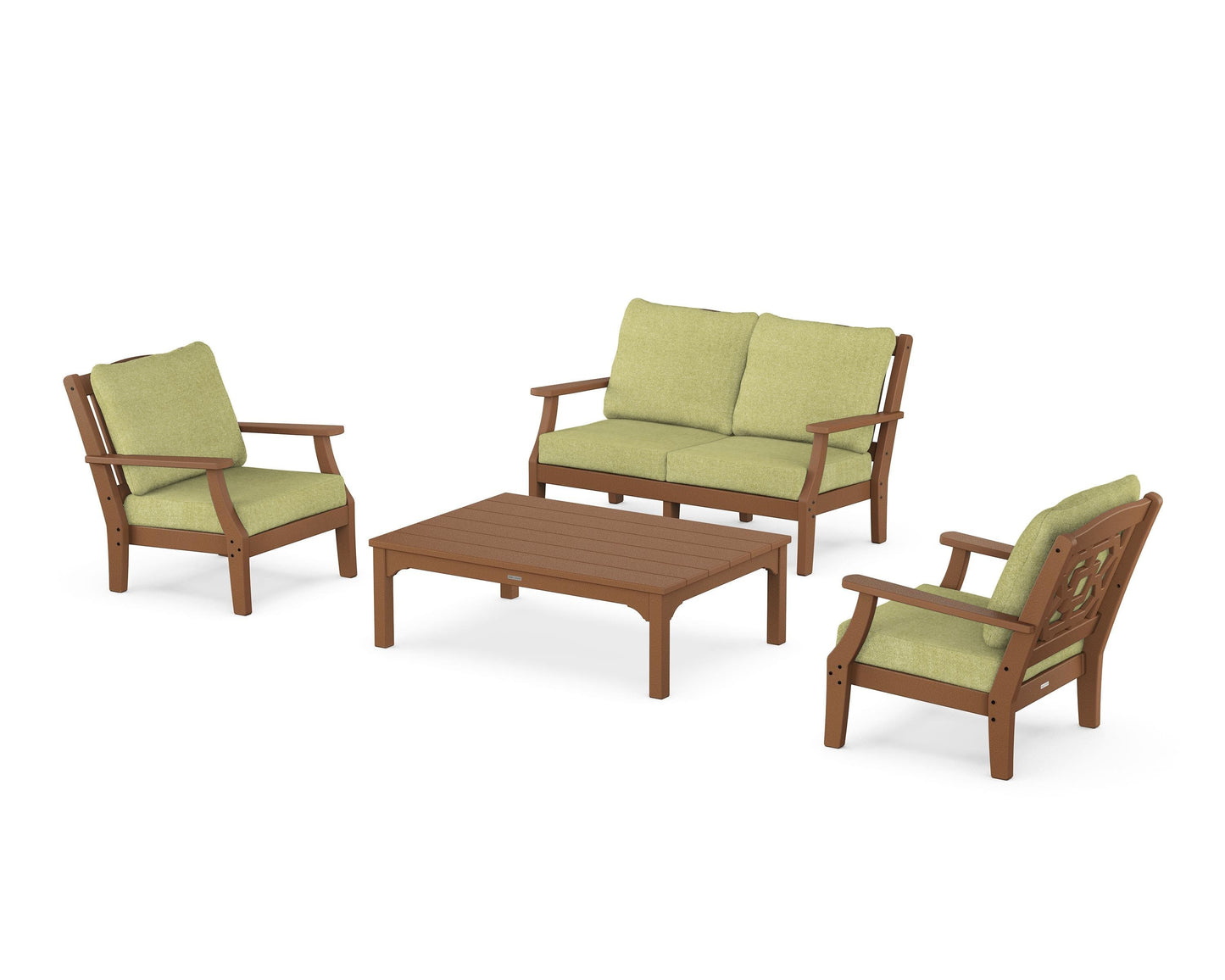 Chinoiserie 4-Piece Deep Seating Set with Loveseat