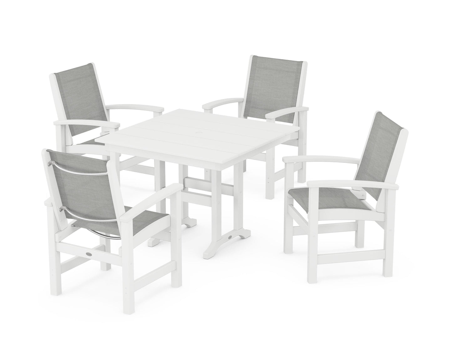 Coastal 5-Piece Farmhouse Dining Set