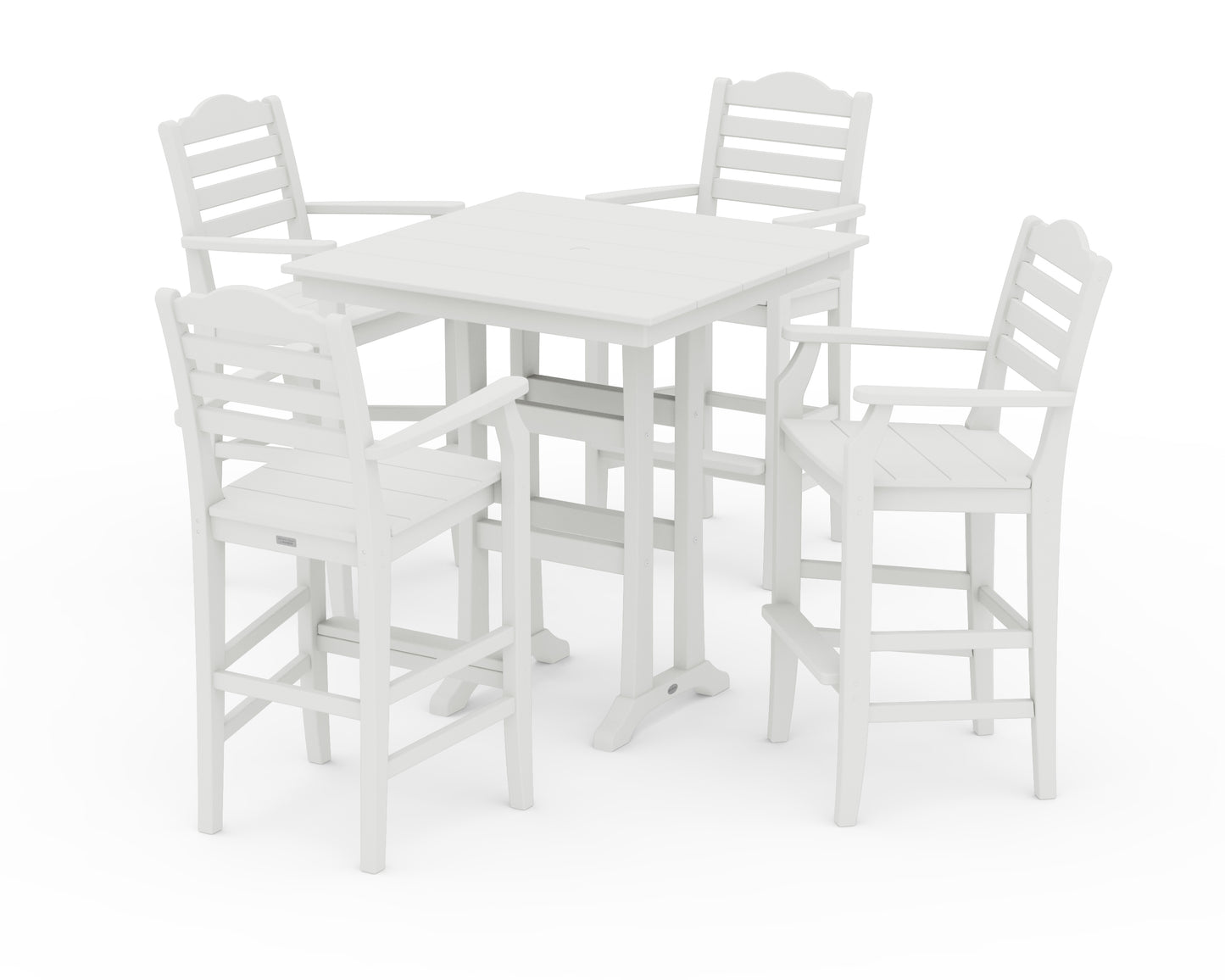 Savannah 5-Piece Farmhouse Bar Set with Trestle Legs