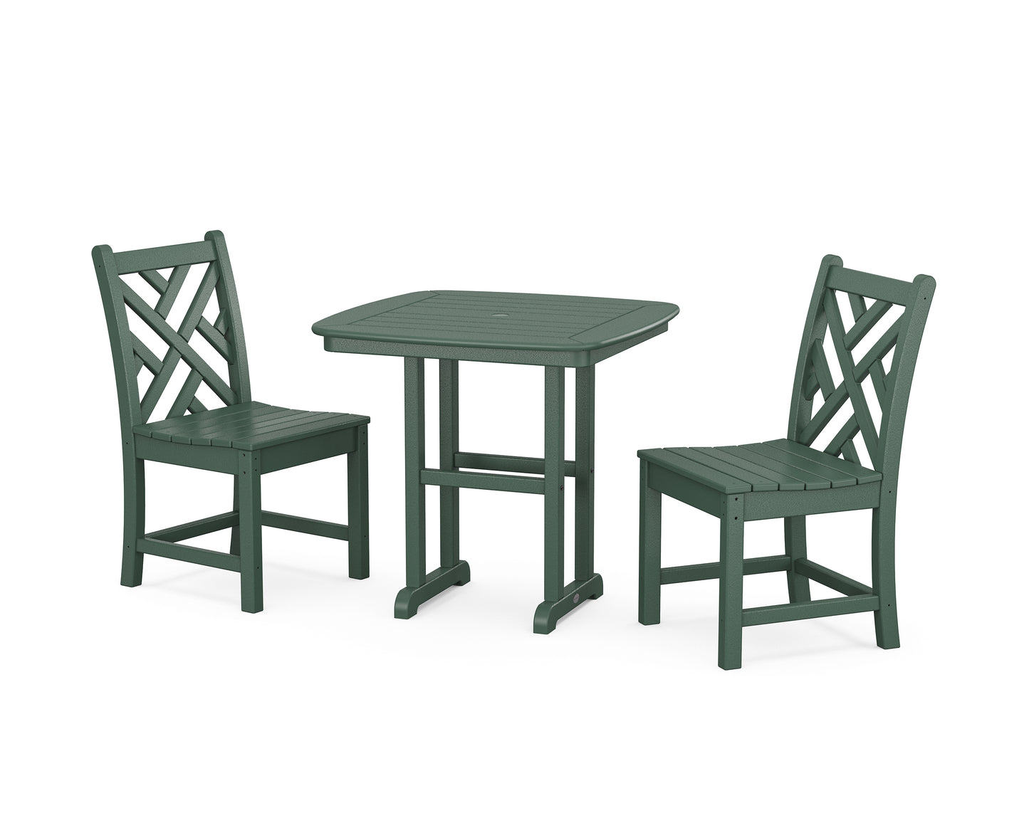 Chippendale Side Chair 3-Piece Dining Set