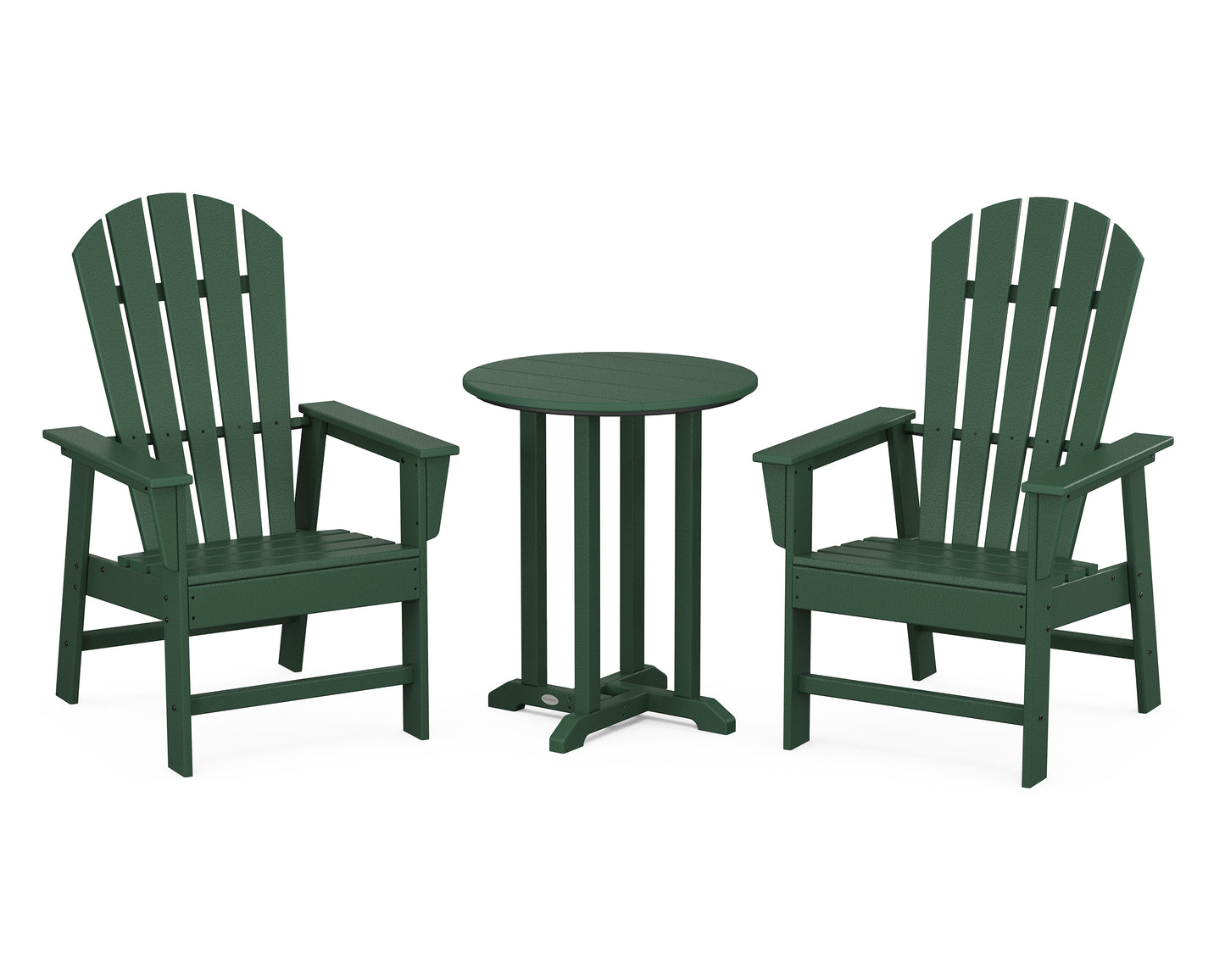 South Beach 3-Piece Round Farmhouse Dining Set