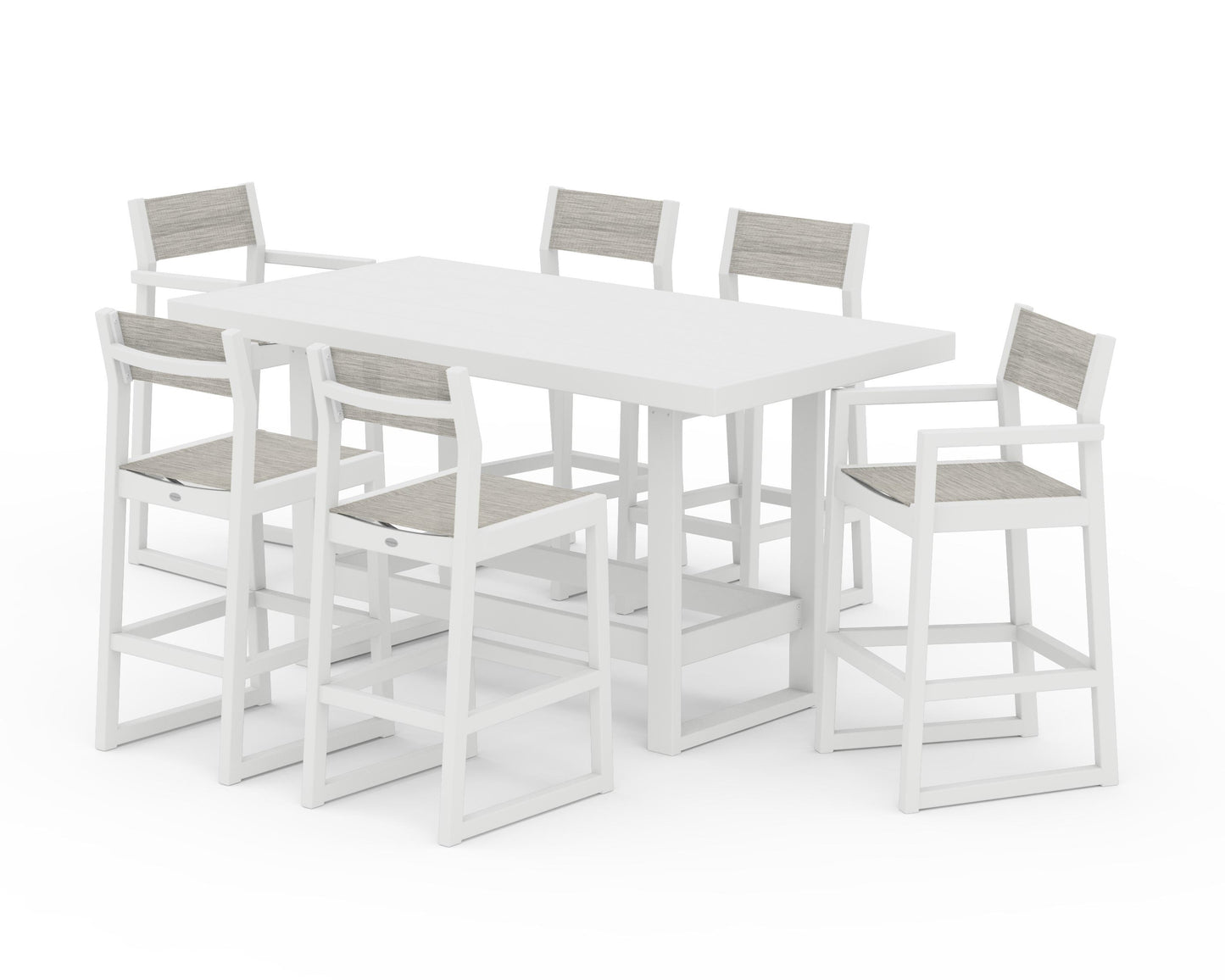 EDGE Sling 7-Piece Bar Table Set