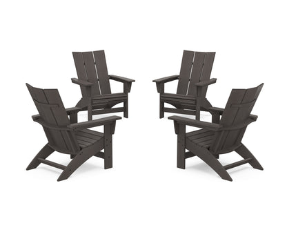 4-Piece Modern Grand Adirondack Chair Conversation Set